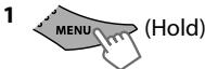 JVC KD-R53E - Menu operations - 1
