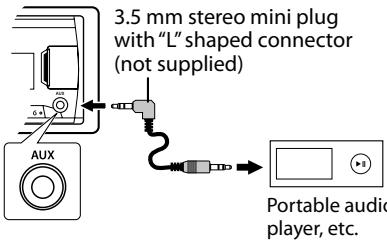 JVC KD-X250BT - Playing an external component from AUX - 1