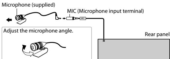 JVC KD-X250BT - Connecting the microphone - 2