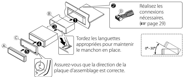 JVC KD-X250BT - Installation de l'appareil - 3