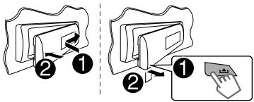 JVC KD-X250BT - How to attach/detach the faceplate - 1