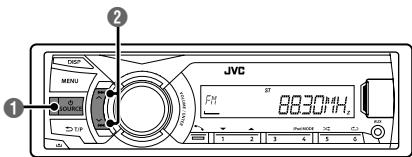 JVC KD-X250BT - Searching for a station - 1