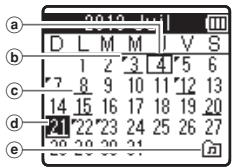 OLYMPUS DP-311 - Calendrier - 1