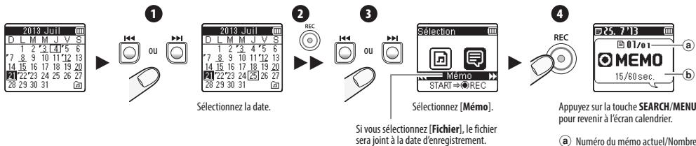 OLYMPUS DP-311 - Créez un nouveau programme à l'aide du mémo vocal - 1