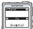 OLYMPUS DP-311 - Régler le signal sonore sur On/Off - 2