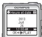 OLYMPUS DP-311 - Réglage de l'heure et date - 3