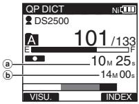 OLYMPUS DS 2500 - Appuyez sur la touche REC pour démarrer l'écrasement. - 1