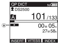 OLYMPUS DS 2500 - Sélectionné le fichier puis appuyez sur la touche PLAY/OK pour lancer la lecture. - 1