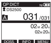 OLYMPUS DS 2500 - Appuyez sur la touche STOP pour arreter l'enregistrement. - 3