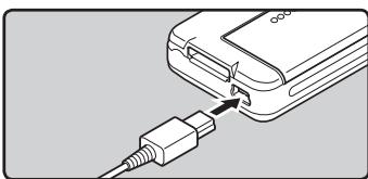 OLYMPUS DS 2500 - Rechargement par connexion à un ordinateur via un port USB - 3