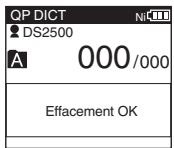 OLYMPUS DS 2500 - Effacement de tous les fichiers d'un dossier - 5