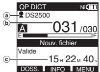 OLYMPUS DS 2500 - Appuyez sur la touche STOP pour arreter l'enregistrement. - 1