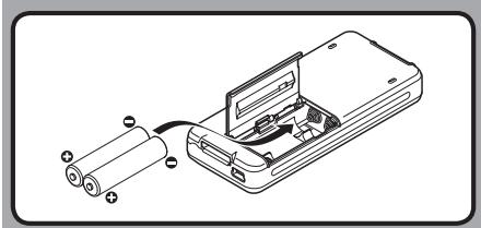 OLYMPUS DS 2500 - Insertion des piles - 3
