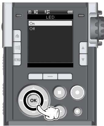 OLYMPUS LS-100 - Utilisez la touche OK - 1