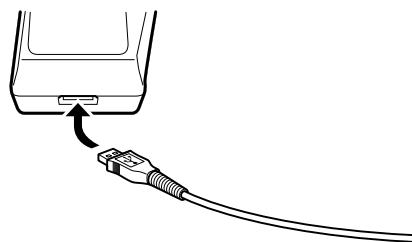 OLYMPUS LS-3 - Connectez l'adaptateur AC USB et effectuez le chargement. - 1