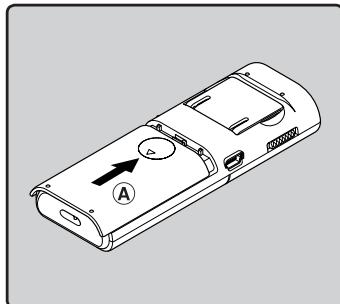 OLYMPUS VN-712PC - Insertion des piles - 3