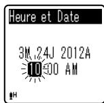 OLYMPUS VN-711PC - Appuyez sur la touche  l ou ↓ pour selectionner I'elément à configurer. - 1