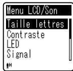 OLYMPUS VN-711PC - Appuyez sur la touche + ou - pour selectionner l'élément à configurer. - 2