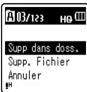 OLYMPUS VN-8500PC ME-32 - Annulation de la fonction de lecture à répetition du segment: - 8