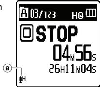 OLYMPUS VN-8500PC ME-32 - Selection en mode menu: - 1