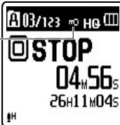 OLYMPUS VN-8500PC ME-32 - Selection en mode menu: - 1