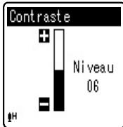 OLYMPUS VN-8500PC ME-32 - Sélectionnez [Contraste] dans le menu [Menu LCD/Son]. - 1