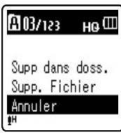OLYMPUS VN-8500PC ME-32 - Annulation de la fonction de lecture à répetition du segment: - 7