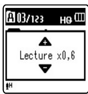 OLYMPUS VN-8500PC ME-32 - Changer la vitesse de lecture - 4