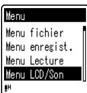 OLYMPUS VN-8500PC ME-32 - Méthode de paramétrage du menu - 6