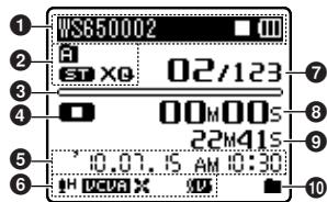 OLYMPUS WS-650S - Affichage de fichiers - 5