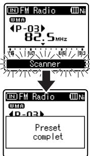 OLYMPUS WS-650S - Présélection automatique de stations de radio [Auto-preset] - 6