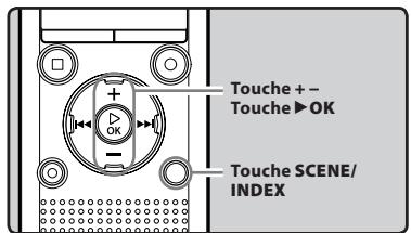 OLYMPUS WS-811 DNS - Réglage d'une marque index ou d'une marque temp - 1