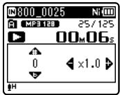 OLYMPUS WS-811 DNS - Quand I'enregistreur est en mode lecture, appuyez sur la touche OK. - 1