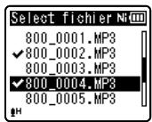 OLYMPUS WS-811 DNS - Lorsque you selectionnez [select fichier]: - 1