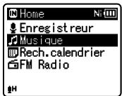 OLYMPUS WS-811 DNS - Appuyez sur la touche + ou - pour sélectionner le mode. - 1