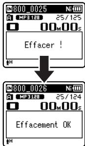 OLYMPUS WS-811 DNS - Effacement de fichiers - 4