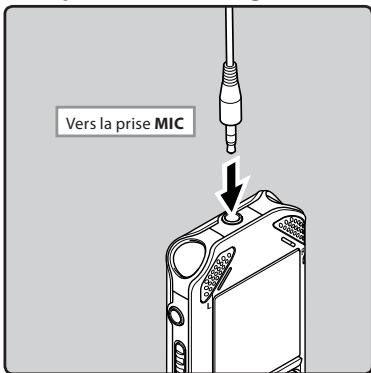OLYMPUS WS-812 - Enregistrement avec un microphone externe : - 1