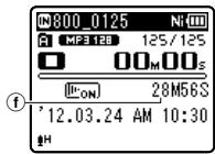 OLYMPUS WS-812 - Appuyez sur la touche STOP ( ) pour arreter l'enregistrement. - 1