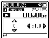 OLYMPUS WS-812 - Quand I'enregistreur est en mode lecture, appuyez sur la touche OK. - 1