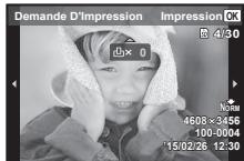 OLYMPUS TG-4 - Réservations d'impression pour une seule photo [□] - 1