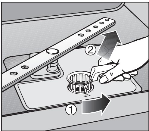 MIELE G 4220 SCI - Nettoyage des filtres de la cuve - 1