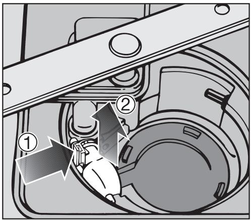 MIELE G 4220 SCI - Nettoyage de la pompe devidange et du clapetanti-retour - 1