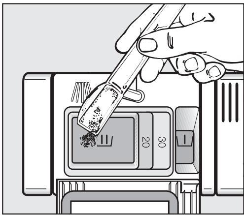MIELE G 5220SC - Remplissage du détergent - 2