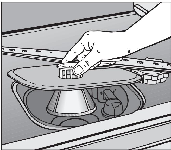 MIELE G 665 SC - Cleaning the filters in the wash cabinet - 2