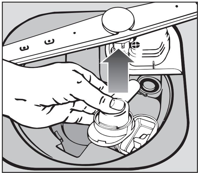 MIELE G 665 SC - Cleaning the drain pump and non-return valve - 2