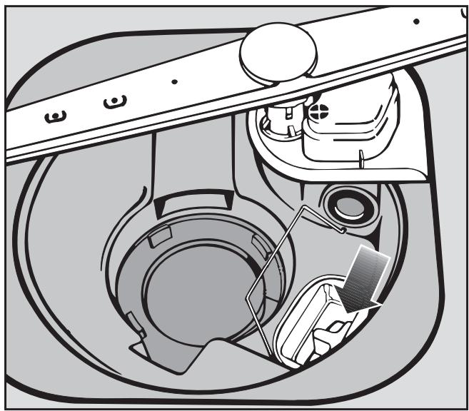 MIELE G 665 SC - Cleaning the drain pump and non-return valve - 3