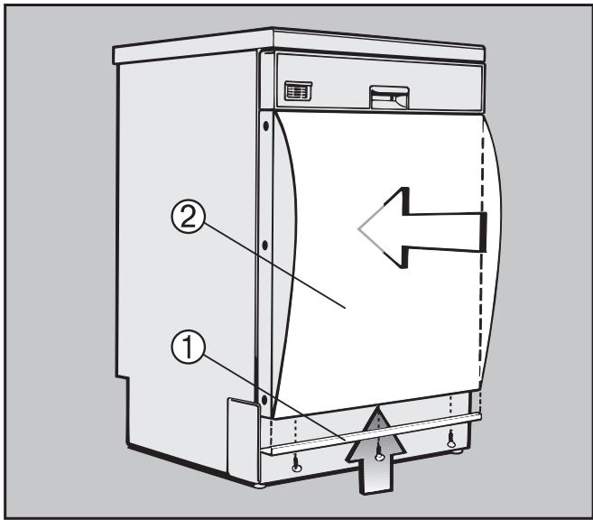 MIELE G 665 SC - Decor panels up 1 to 4 mm thick: - 1