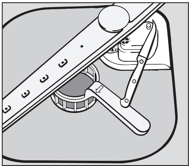 MIELE G 665 SC - Venting the drainage system - 1