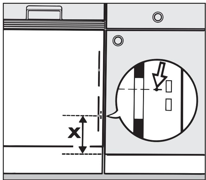 MIELE G 665 SC - Fitting the (matching) door front - 1
