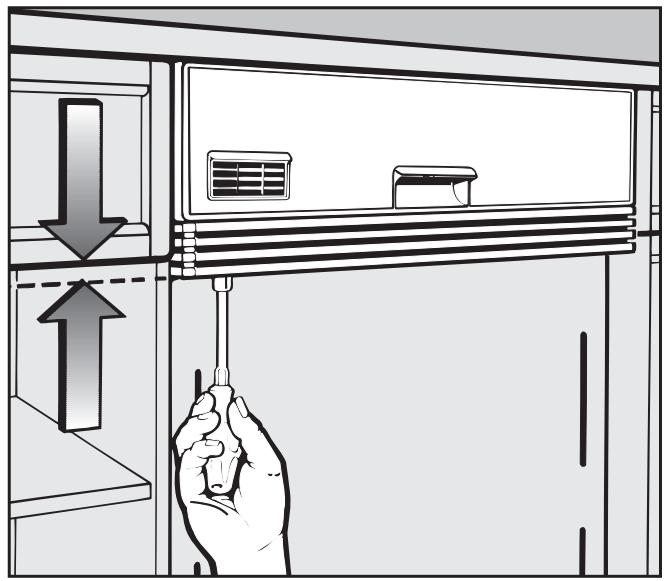 MIELE G 665 SC - Matching the facia panel to the dimensions of the adjacent drawer fronts - 1